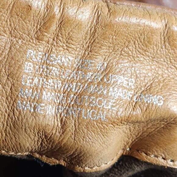 Miz Mooz Women's Pleasant US9,5 EU40 Brown Leather Ruched Side Zip Ankle Boots - Picture 14 of 14